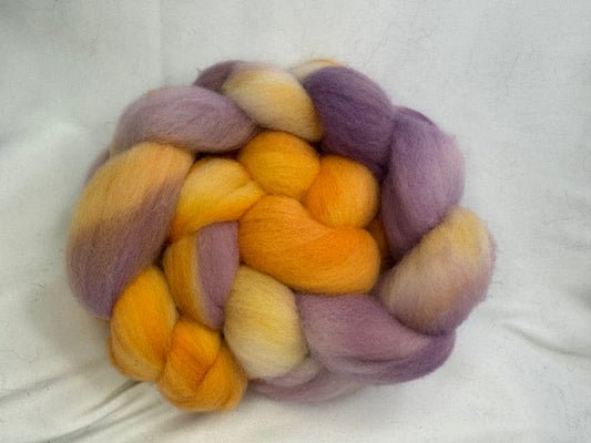 Cheviot Cross Wool Hand Dyed 4 oz Braid~USA Farm Blend(L56-S-07)