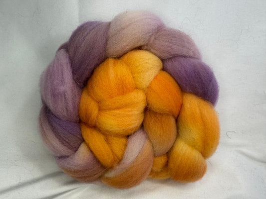 Cheviot Cross Wool Hand Dyed 4 oz Braid~USA Farm Blend(L56-S-09)