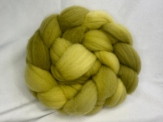 Cheviot Cross Wool Hand Dyed 4 oz Braid~USA Farm Blend(L56-S-11)