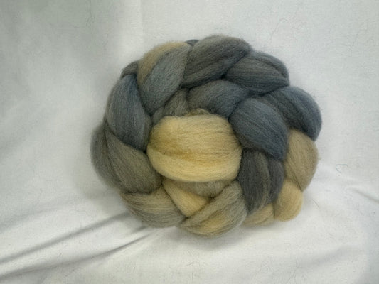 Cheviot Cross Wool Hand Dyed 4 oz Braid~USA Farm Blend(L56-S-13)