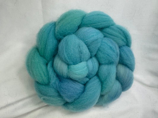 Cheviot Cross Wool Hand Dyed 4 oz Braid~USA Farm Blend(L56-S-18)