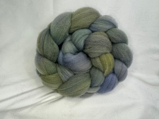 Cheviot Cross Wool Hand Dyed 4 oz Braid~USA Farm Blend(L56-S-22)