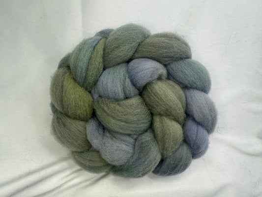 Cheviot Cross Wool Hand Dyed 4 oz Braid~USA Farm Blend(L56-S-23)