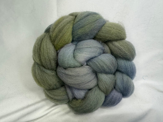 Cheviot Cross Wool Hand Dyed 4 oz Braid~USA Farm Blend(L56-S-24)