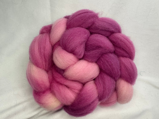 Cheviot Cross Wool Hand Dyed 4 oz Braid~USA Farm Blend(L56-S-26)