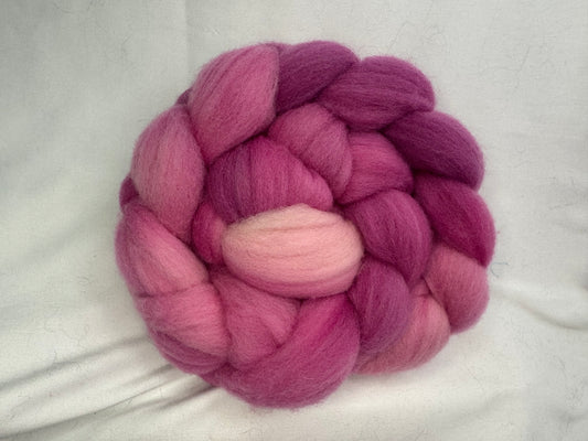 Cheviot Cross Wool Hand Dyed 4 oz Braid~USA Farm Blend(L56-S-27)