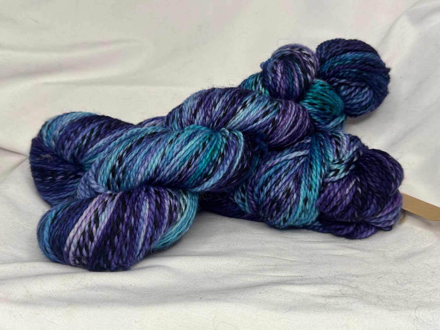 Christina's DK Zebra~Blue/Purple~Hand Dyed Yarn-246 Yards-Each Skein~Superwash Merino