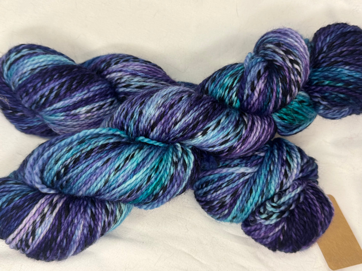 Christina's DK Zebra~Blue/Purple~Hand Dyed Yarn-246 Yards-Each Skein~Superwash Merino