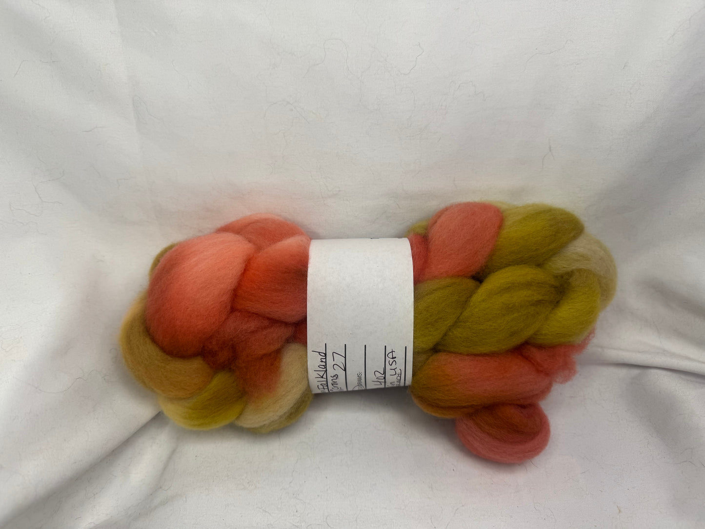 Falkland Wool~Hand Dyed 4 oz Braid~(FALL-S-06)