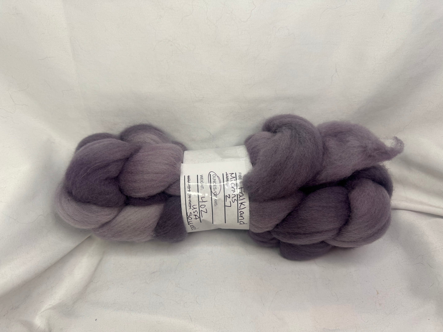 Falkland Wool~Hand Dyed 4 oz Braid~(FALL-S-08)