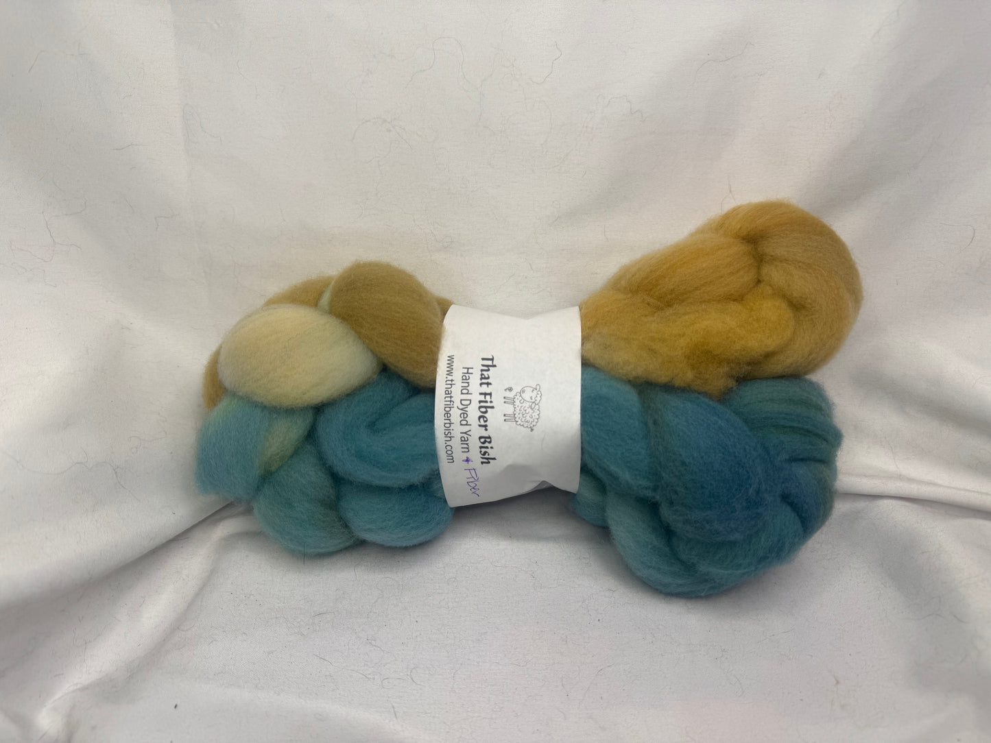 Cheviot Cross Wool Hand Dyed 4 oz Braid~USA Farm Blend(L56-S-31)