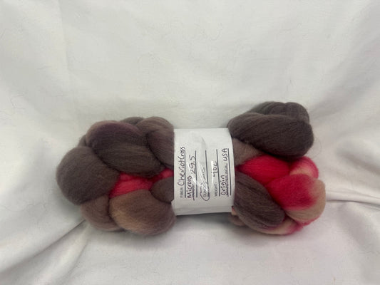 Cheviot Cross Wool Hand Dyed 4 oz Braid~USA Farm Blend(L56-S-34)