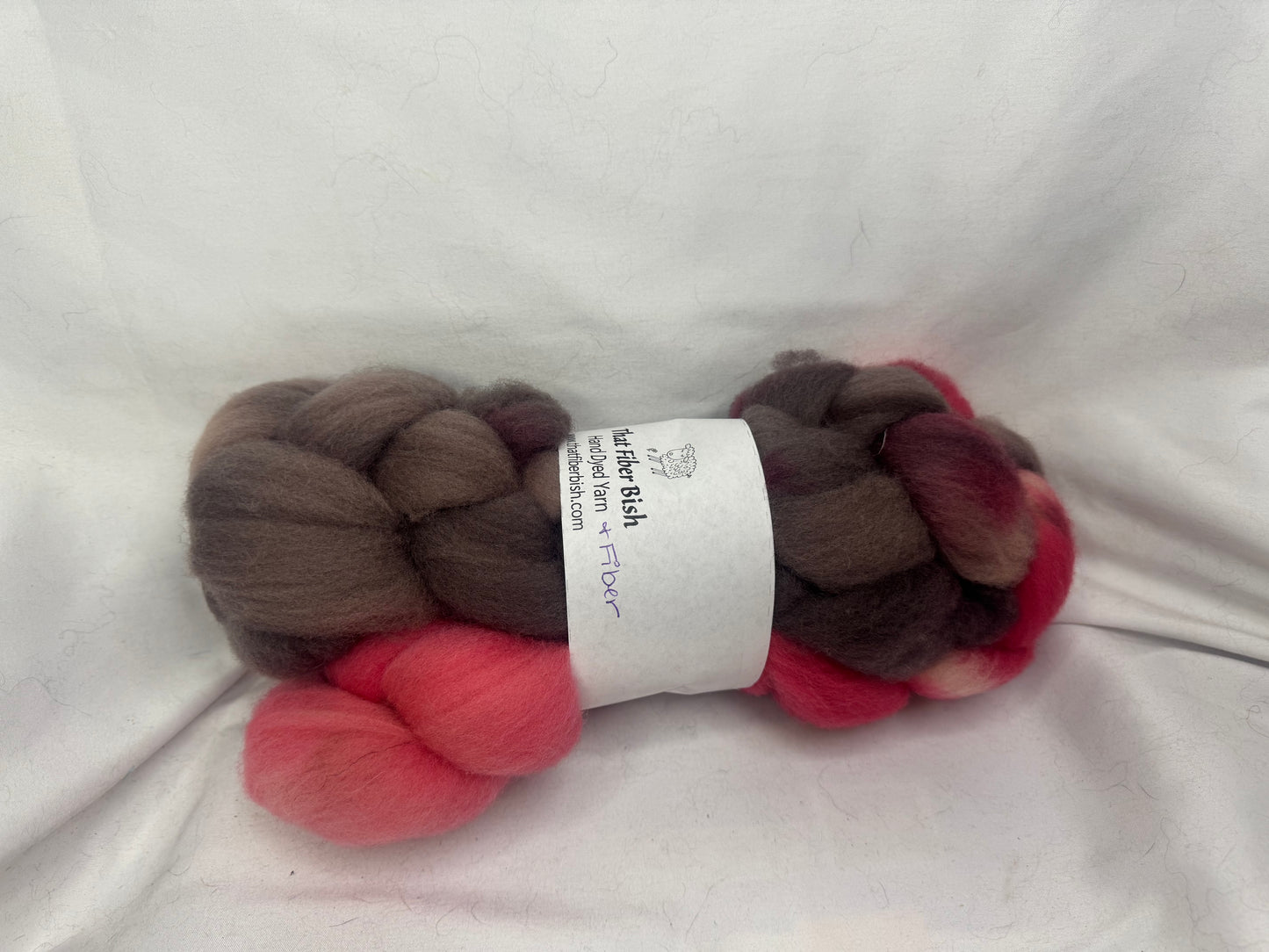 Cheviot Cross Wool Hand Dyed 4 oz Braid~USA Farm Blend(L56-S-35)