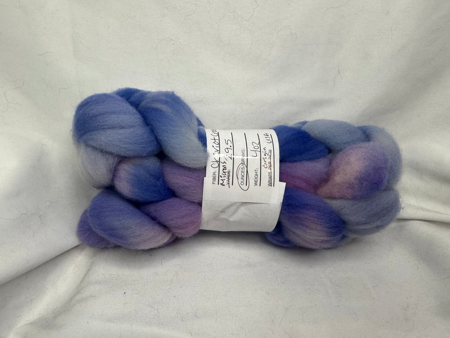 Cheviot Cross Wool Hand Dyed 4 oz Braid~USA Farm Blend(L56-S-37)