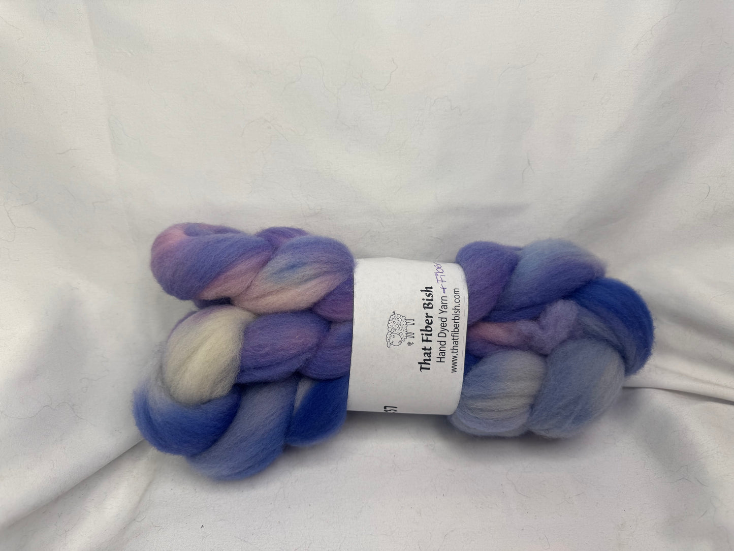 Cheviot Cross Wool Hand Dyed 4 oz Braid~USA Farm Blend(L56-S-37)
