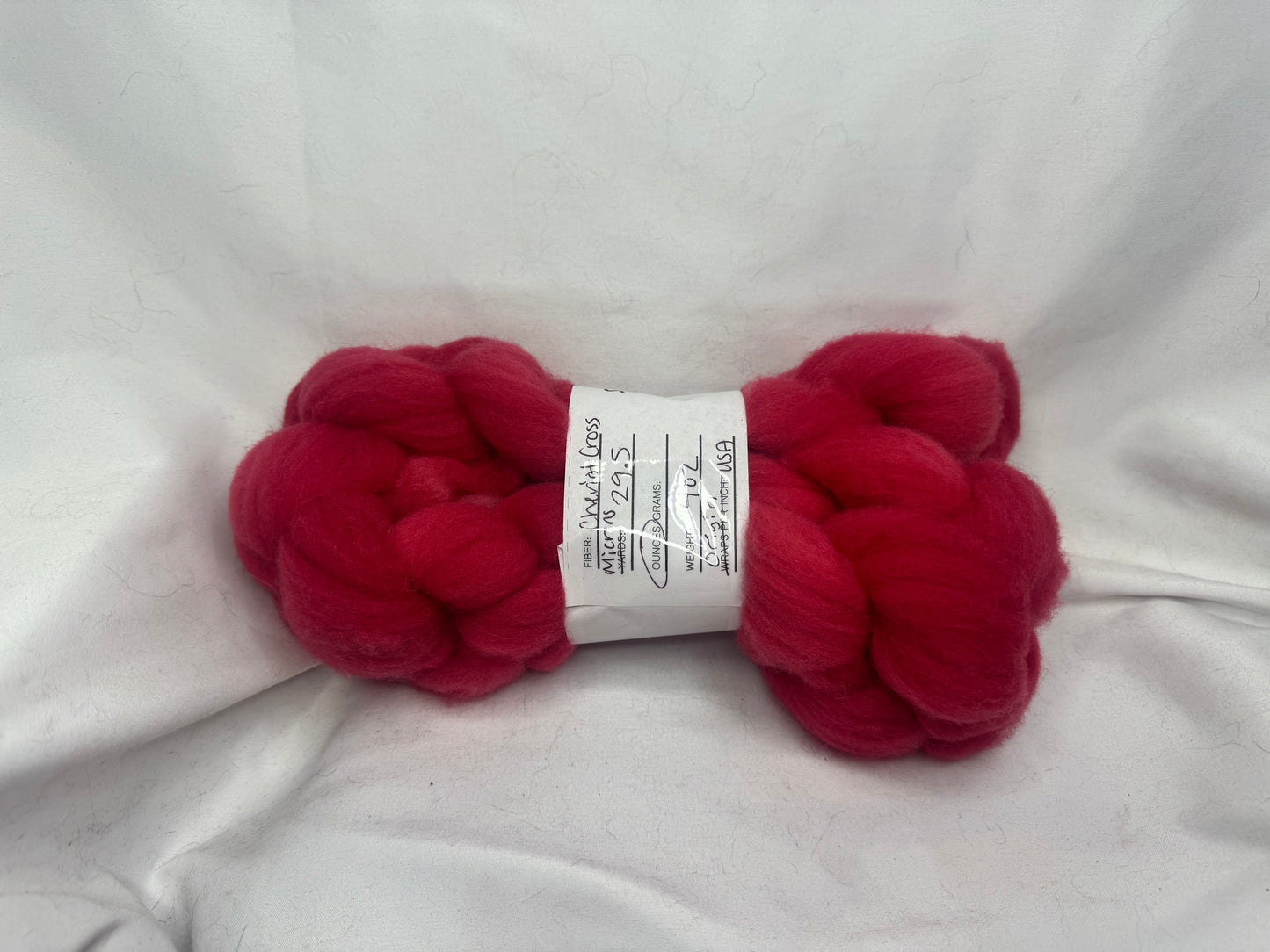 Cheviot Cross Wool Hand Dyed 4 oz Braid~USA Farm Blend(L56-S-40)