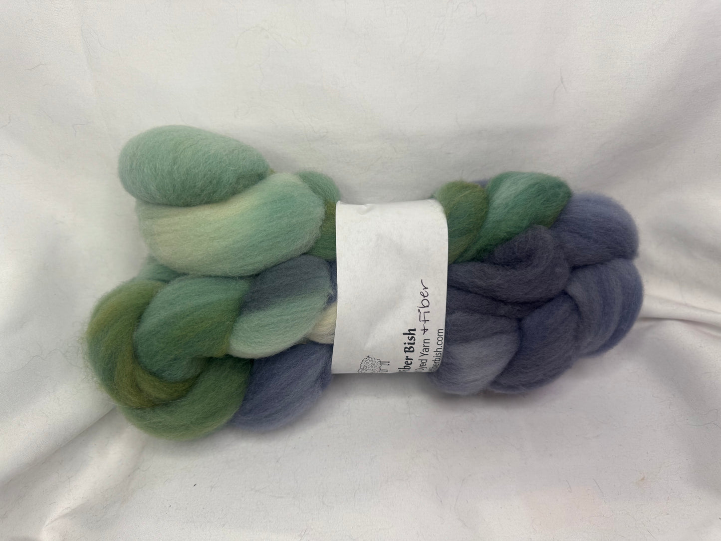 Cheviot Cross Wool Hand Dyed 4 oz Braid~USA Farm Blend(L56-S-44)