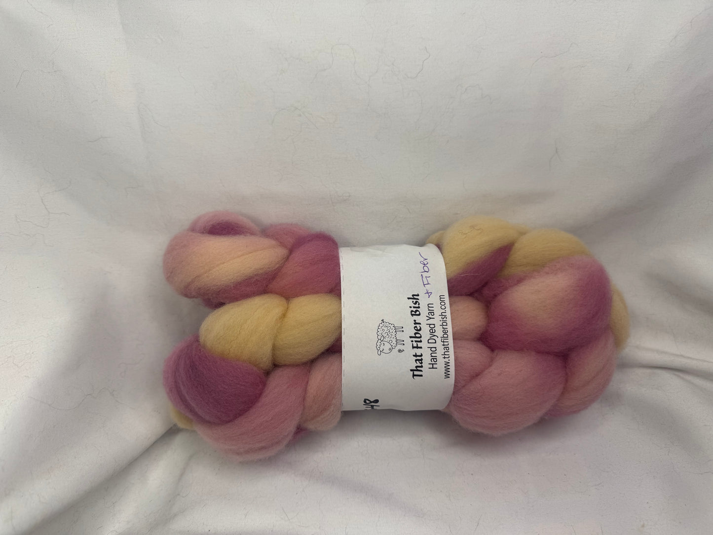 Cheviot Cross Wool Hand Dyed 4 oz Braid~USA Farm Blend(L56-S-48)