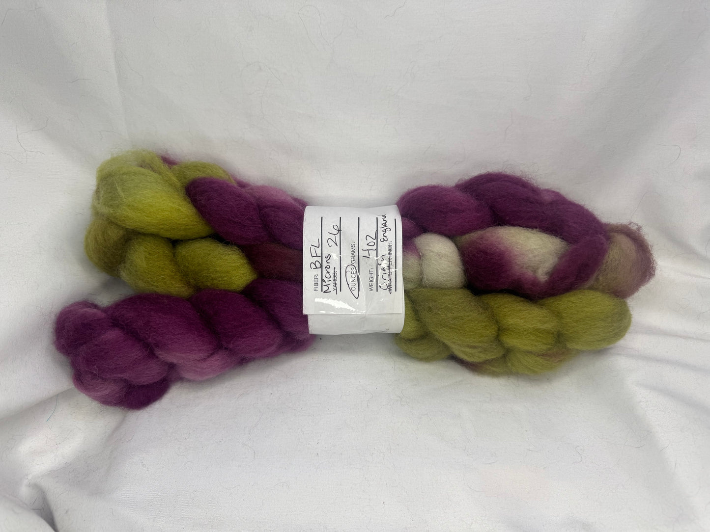 BFL~ 4 oz Braid~ Hand Dyed~(BFL-S-07)
