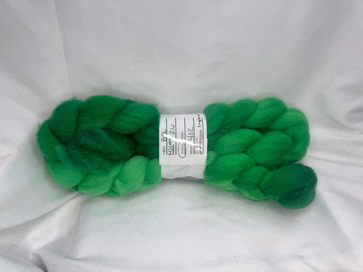 BFL~ 4 oz Braid~ Hand Dyed~(BFL-S-10)