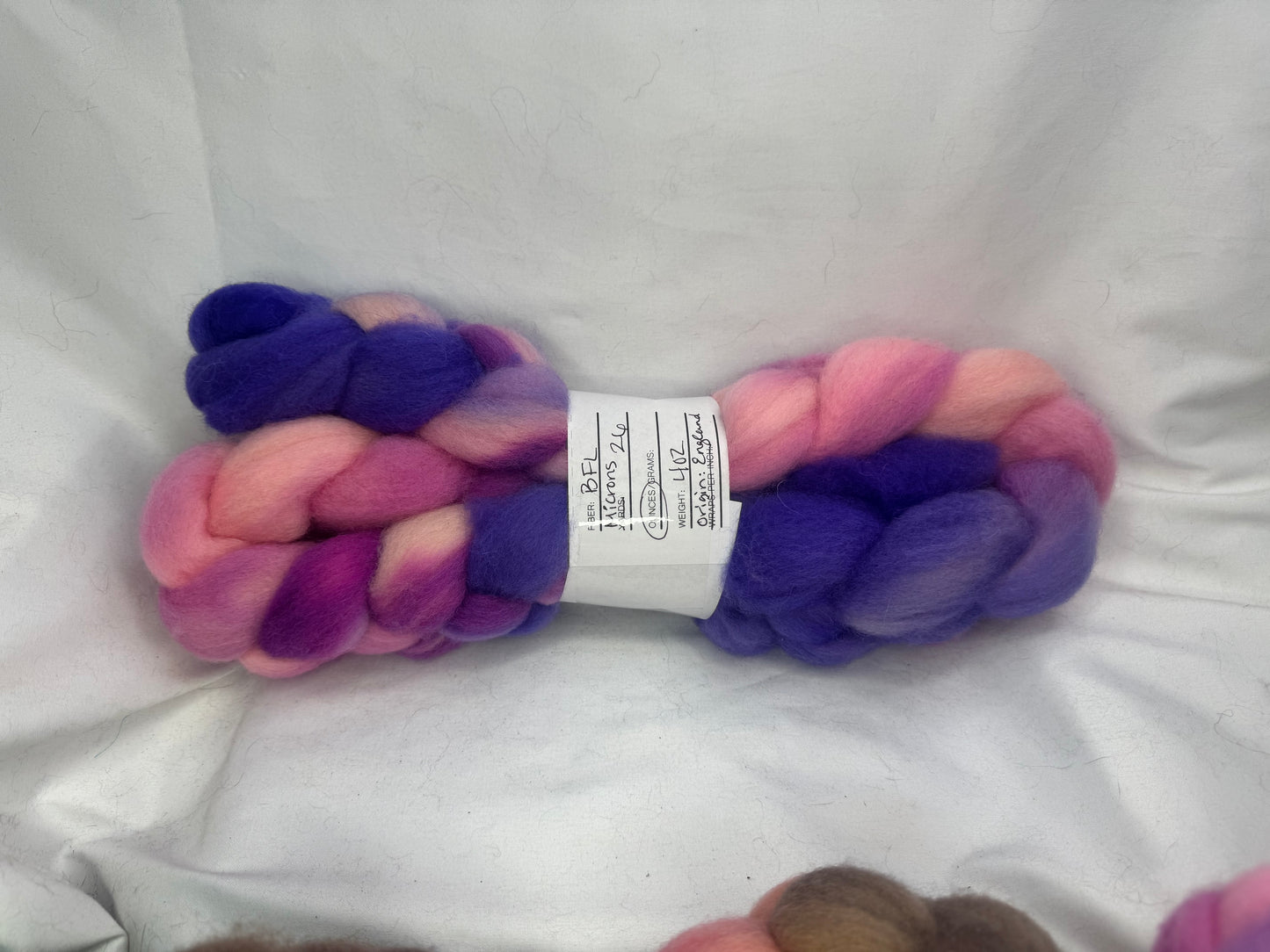BFL~ 4 oz Braid~ Hand Dyed~(BFL-S-15)