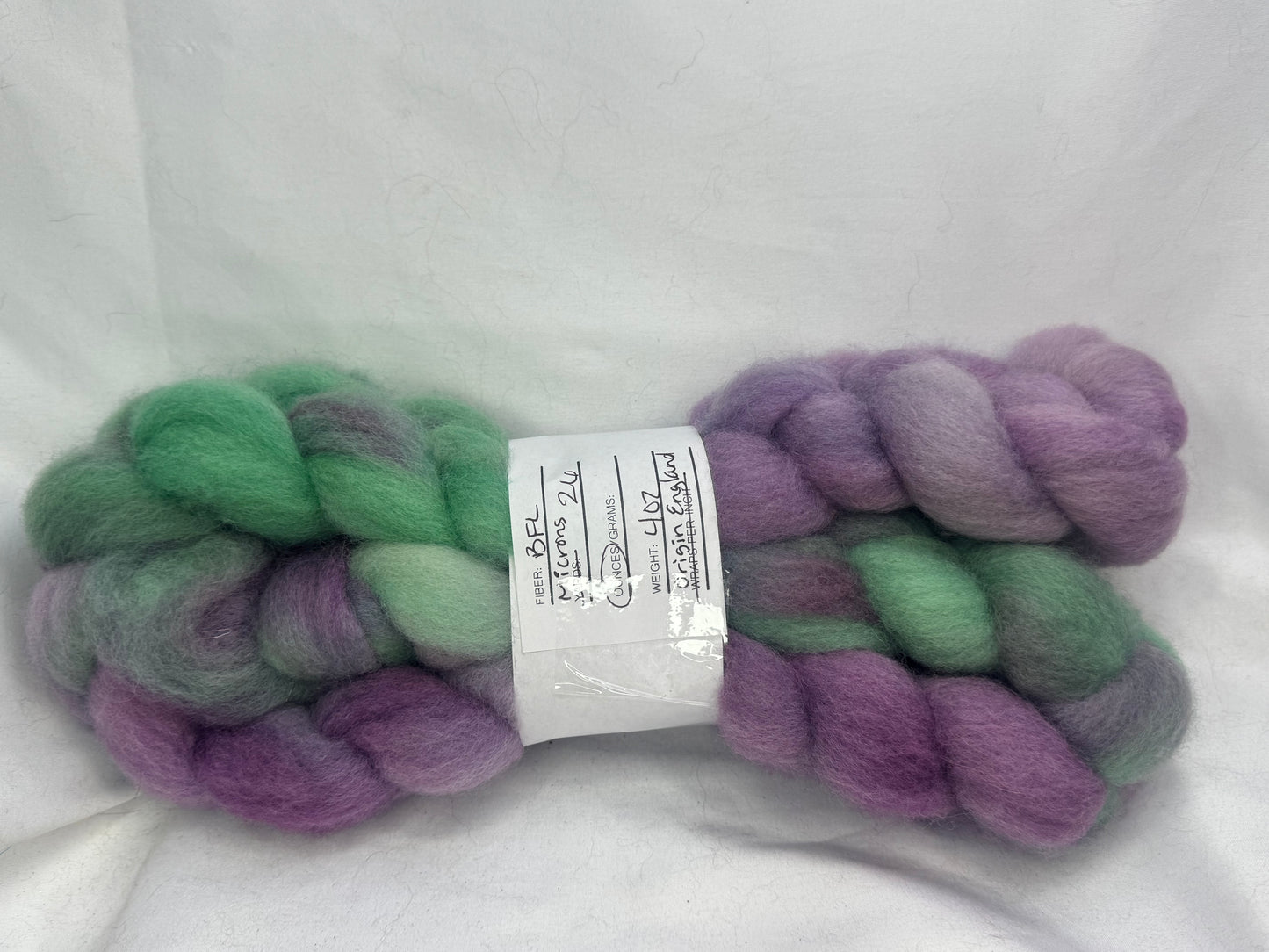 BFL~ 4 oz Braid~ Hand Dyed~(BFL-S-16)