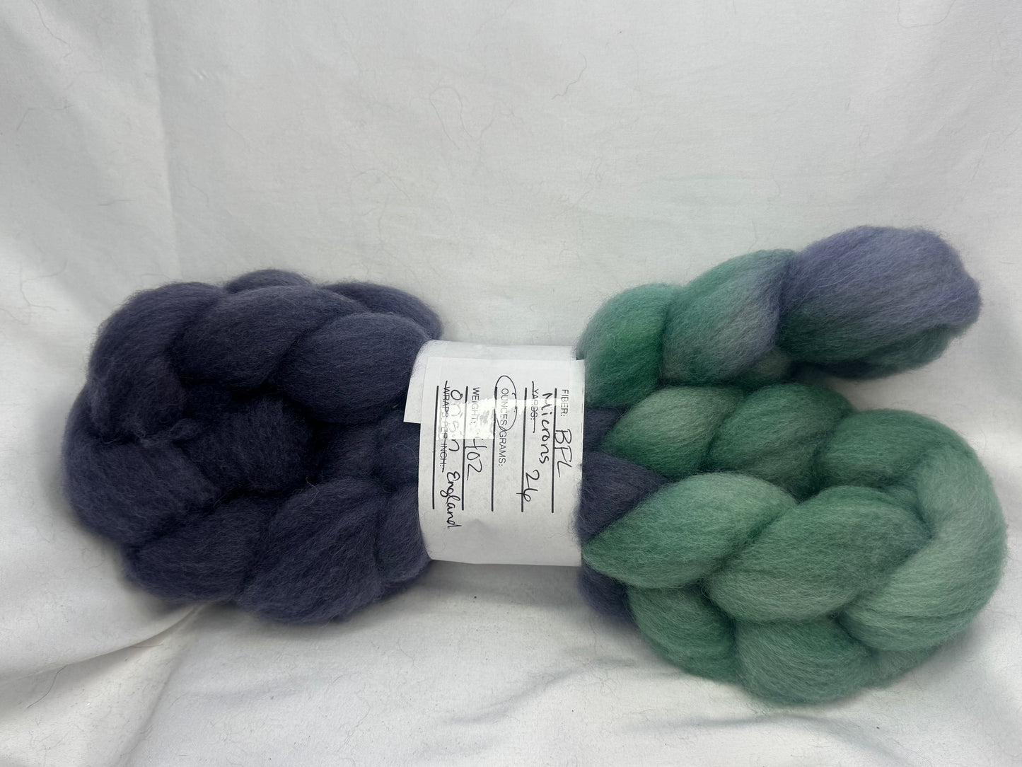 BFL~ 4 oz Braid~ Hand Dyed~(BFL-S-19)