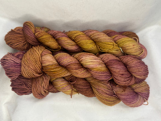 Evelyn's Sock 50~Rosey~Hand Dyed~Superwash Merino Nylon~231 Yards