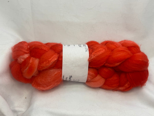 BFL & Tussah Silk 70/30~4 oz Braid-(BFLT-S-02)