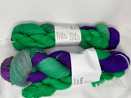 Evelyn's Sock Set~Fusion~Hand Dyed~Superwash Merino Nylon~Full Skein 463 Yards & Mini Skein 92 Yards