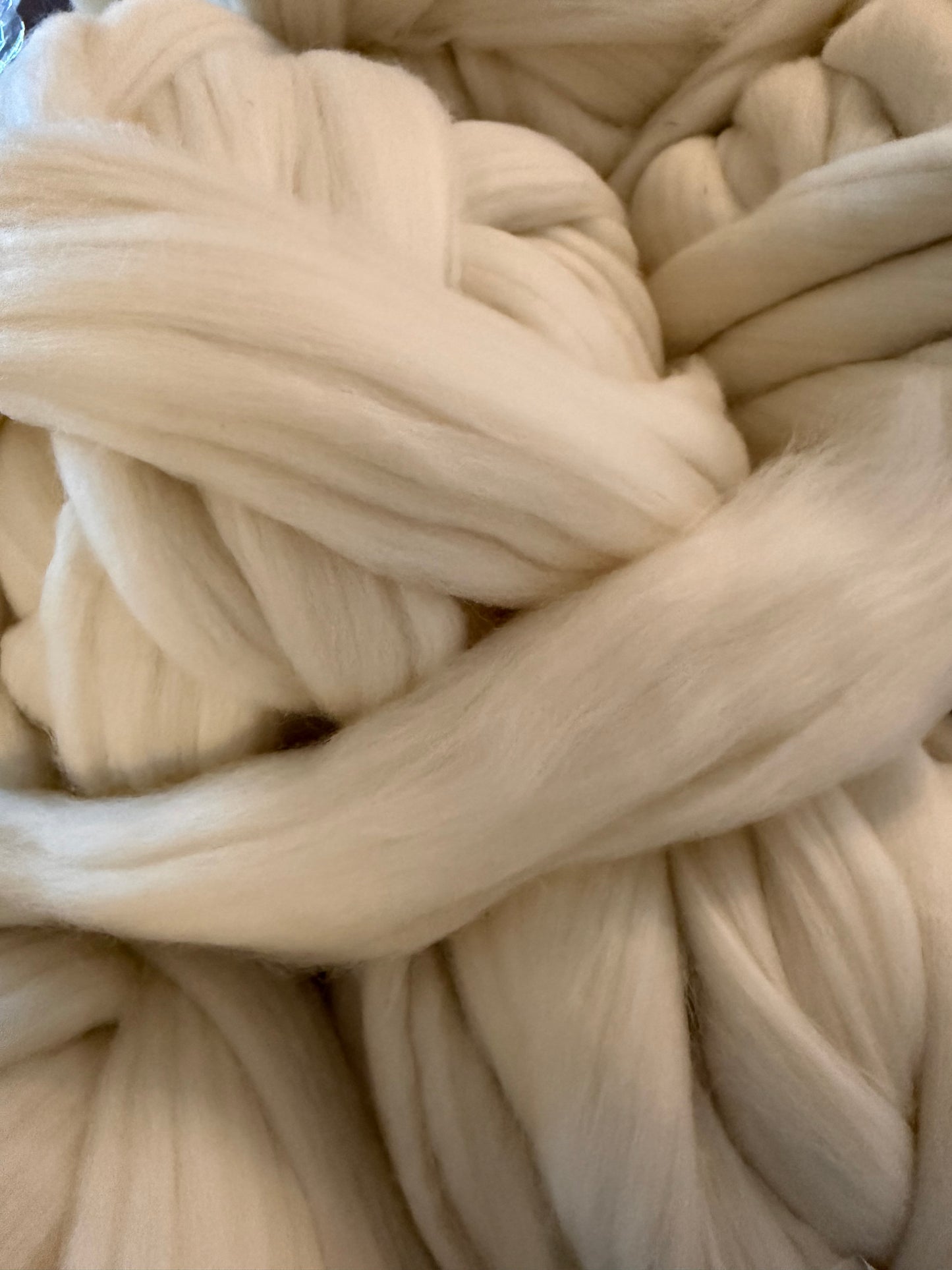 Undyed Targhee Wool Top~ONE POUND