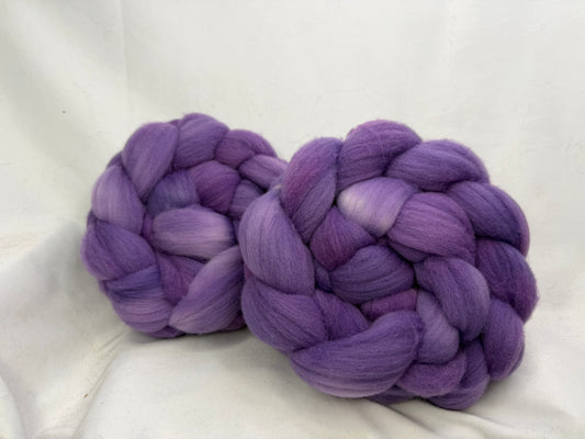 Targhee Wool Top~Double Braid Set~Hand Dyed 4 oz Braid~(TG-D-01)