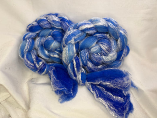 Merino Bamboo 70/30~(MER-BAM-D-11)~Hand Dyed~Double Braid Set~ 8 oz Total Weight