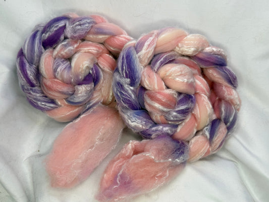 Merino Bamboo 70/30~(MER-BAM-D-13)~Hand Dyed~Double Braid Set~ 8 oz Total Weight