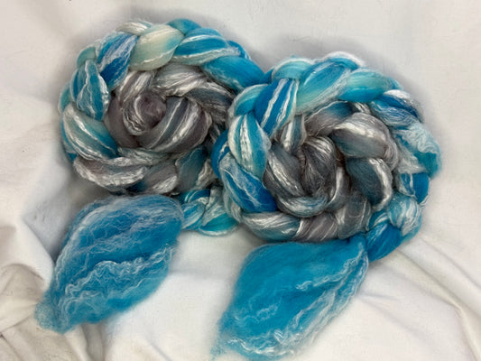 Merino Bamboo 70/30~(MER-BAM-D-14)~Hand Dyed~Double Braid Set~ 8 oz Total Weight