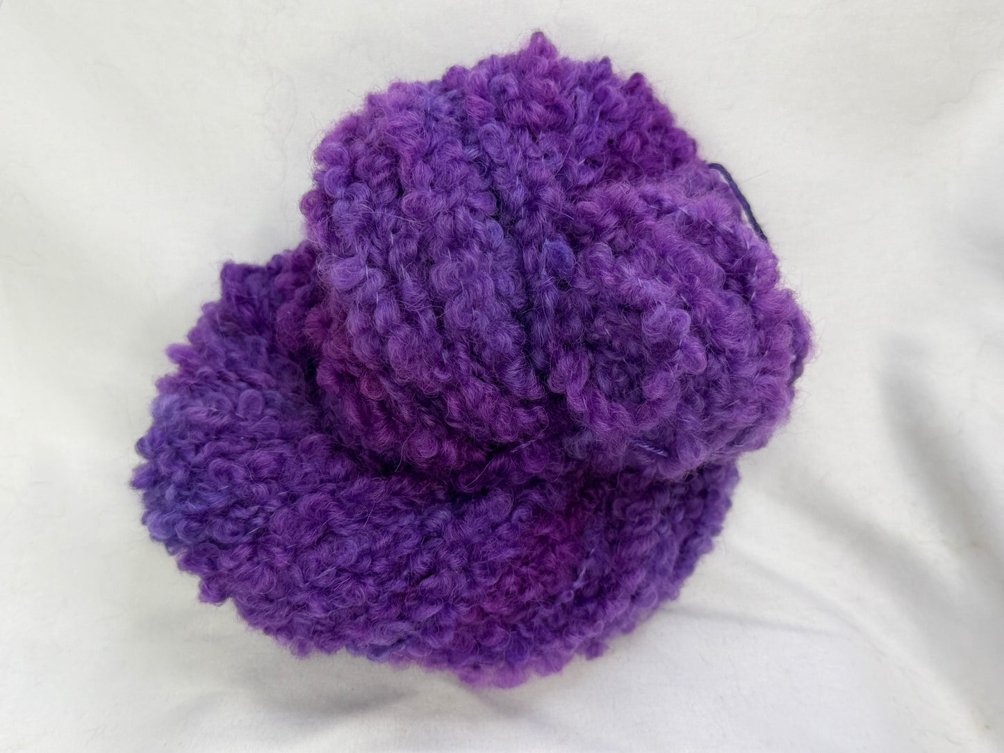 Lavender Haze~ Super Bulky Boucle~ 70/30 Highland Wool & Superfine Alpaca