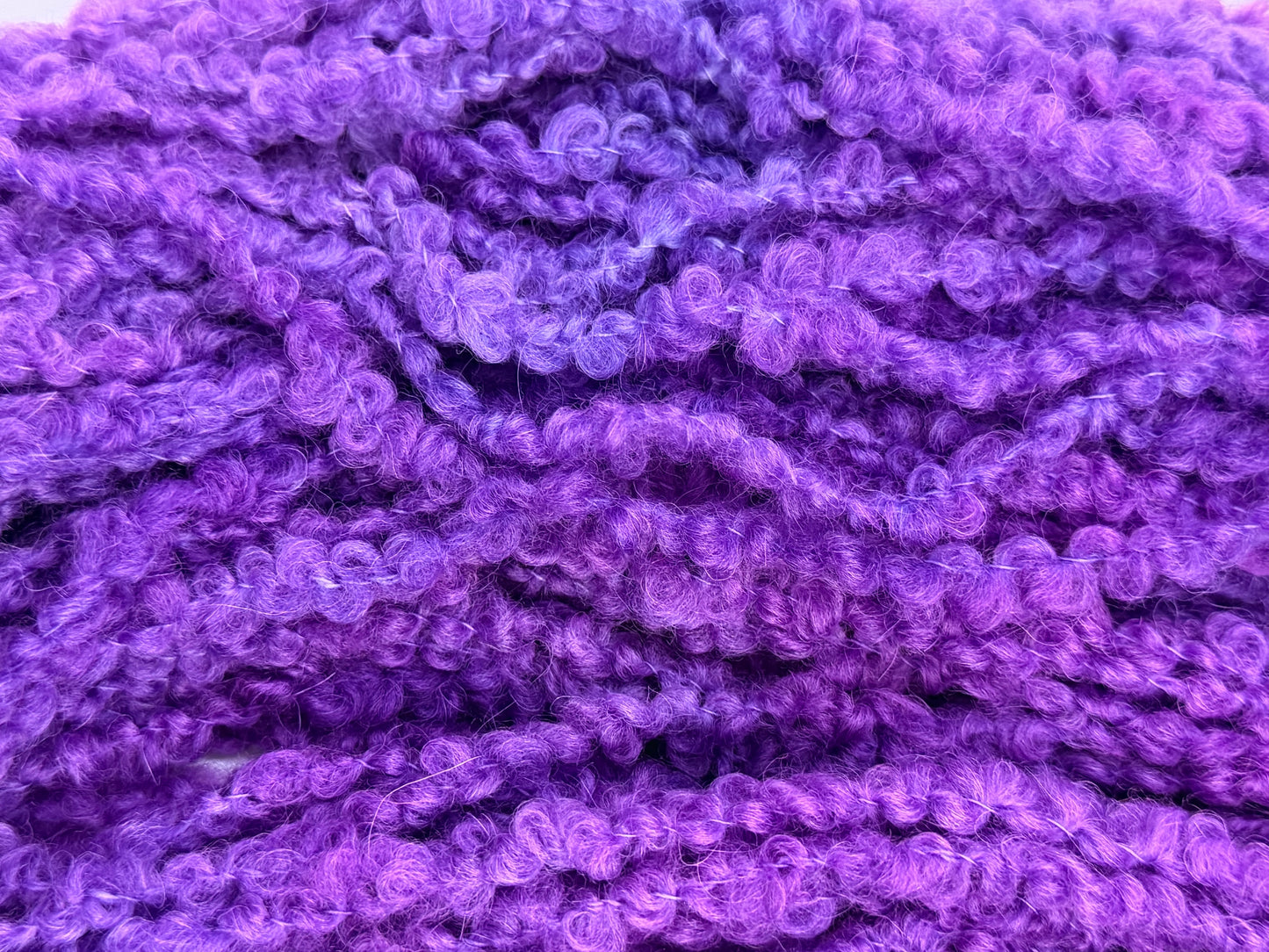 Lavender Haze~ Super Bulky Boucle~ 70/30 Highland Wool & Superfine Alpaca