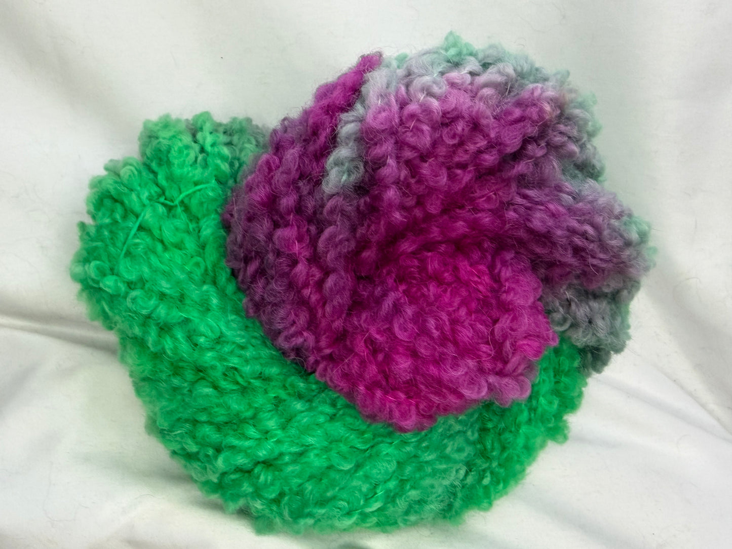 Magenta Mojito~Super Bulky Boucle~70/30 Highland Wool & Superfine Alpaca