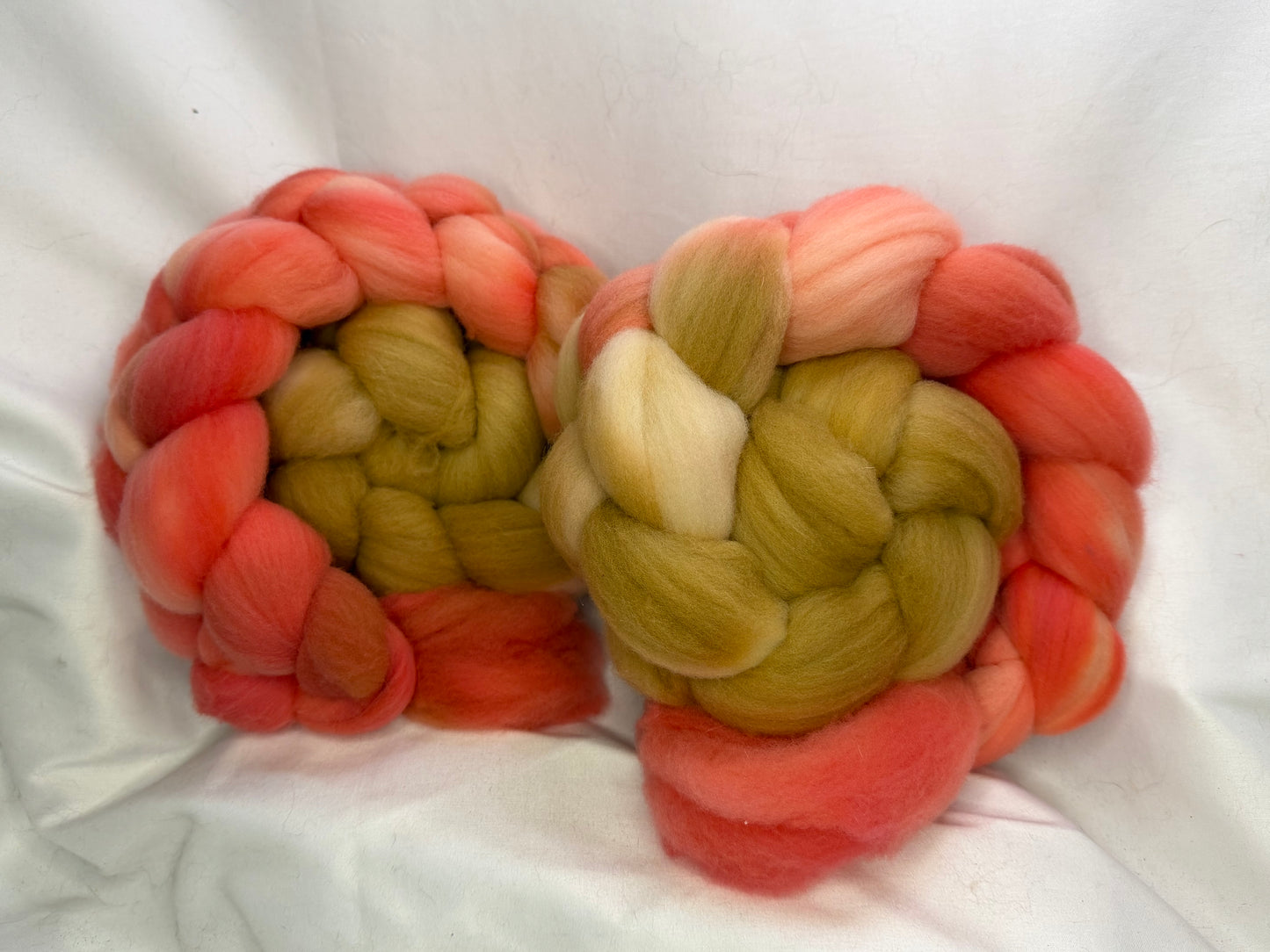 Targhee Wool Top~Double Braid Set~Hand Dyed~(TG-D-09)