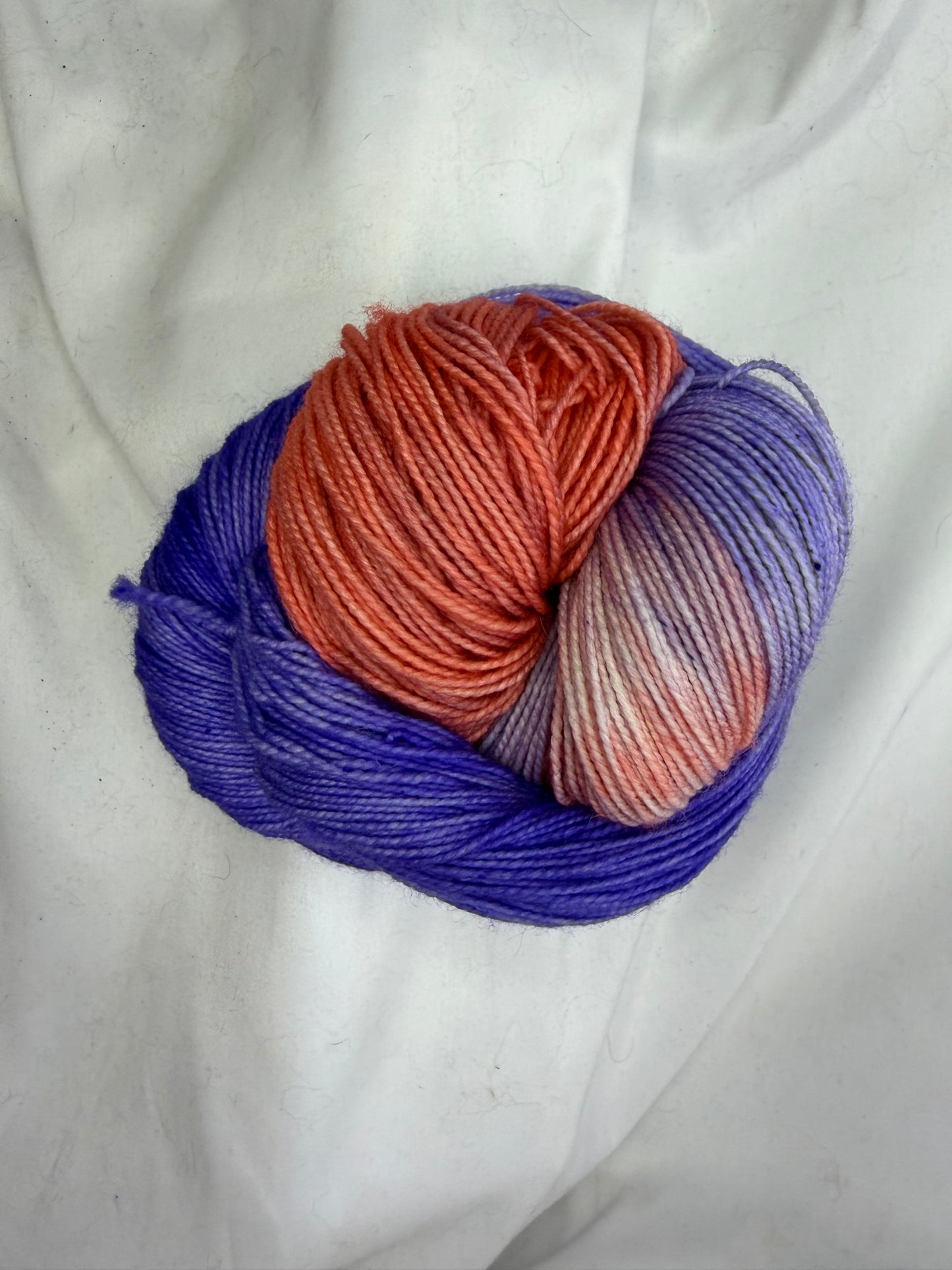 Valentine Blush ~ Trade Wind Twist Sock~ 80/20 Superwash Falkland & Nylon