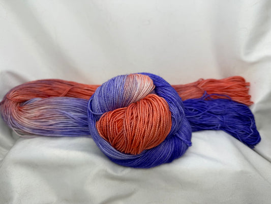 Valentine Blush ~ Trade Wind Twist Sock~ 80/20 Superwash Falkland & Nylon