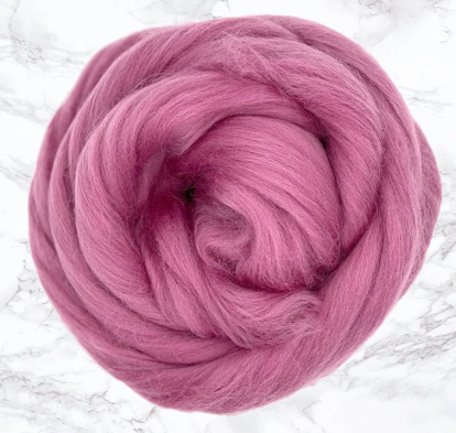Dyed Merino Top~23 Micron-Magenta