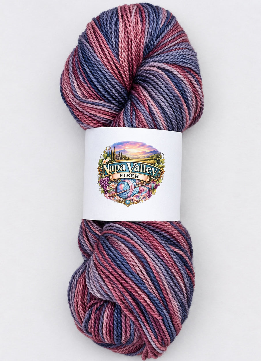 Mayacamas | Fingering/Sock Weight | 75% Superwash Merino / 25% Bio Nylon | Mountain Dusk | 382 Yards