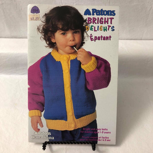 Patons Bright Delights ~ Sweaters to knit for ages 1 to 3 | SC