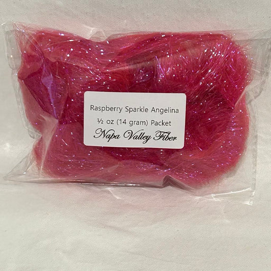 Raspberry Sparkle Angelina Flash Sparkling Blending Fiber,  ½ oz