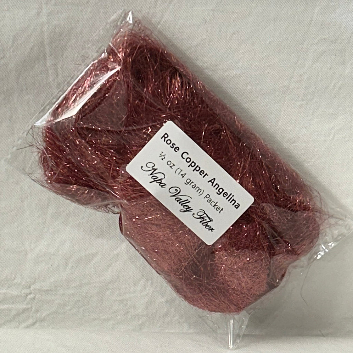Rose Copper Angelina Flash Sparkling Blending Fiber, ½ oz
