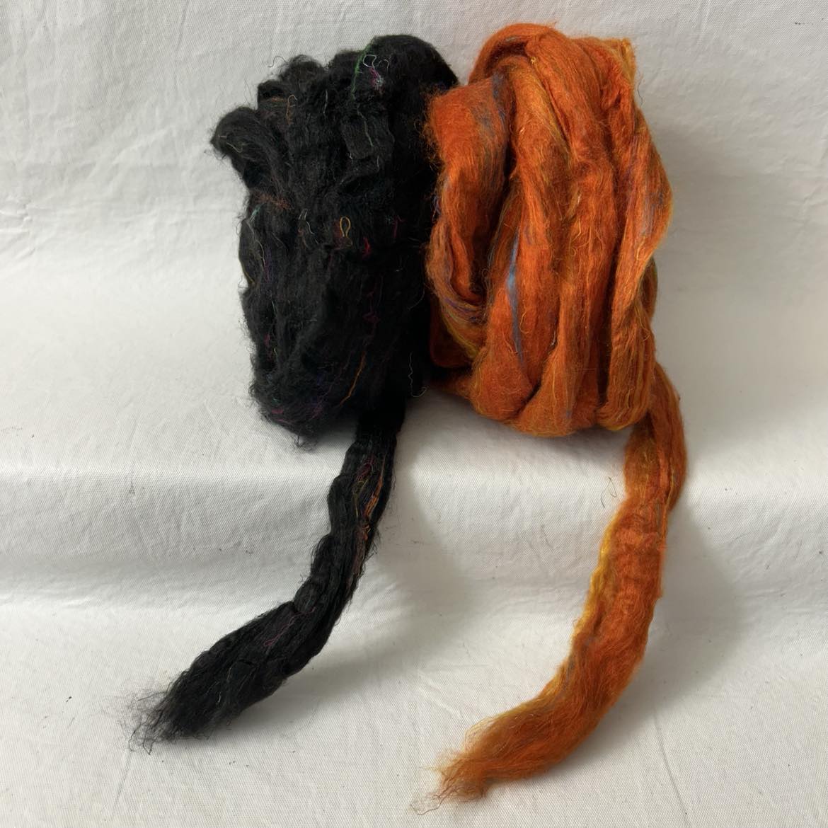 Sari Silk Duo Pack | Textured Roving (SKU:0224) 2 oz