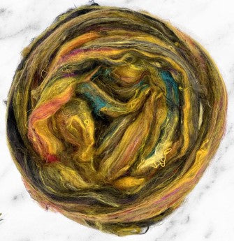 Sari Silk Duo Pack | Textured Roving (SKU:1223) 2 oz
