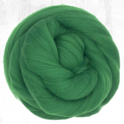 Super Fine Dyed Merino Top~18.5 Micron~Grass
