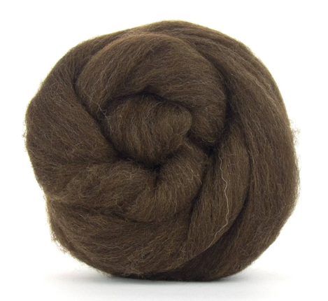 Natural Brown Merino 24 Micron Wool Top